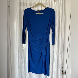 Chaps Royal Blue Long Sleeve Dress